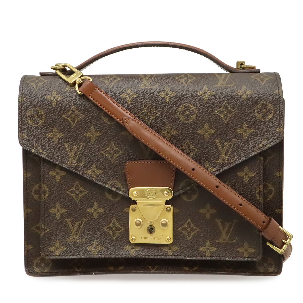 Louis Vuitton Monogram Monceau 28 Second Business 2-Way Shoulder Bag Crossbody