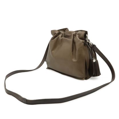 Loewe Flamenco 22 Shoulder Bag Pochette Crossbody 2-Way Drawstring Fringe — view 2