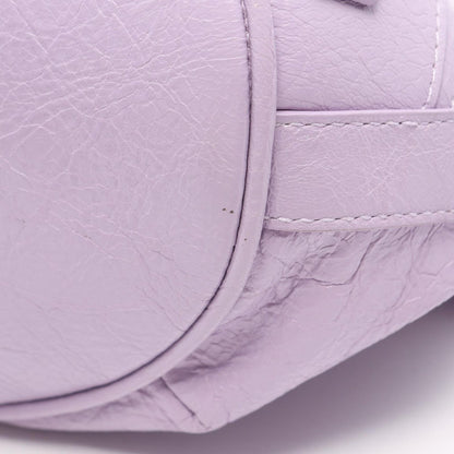 Balenciaga Shoulder Bag Le Cagole XS Purple Leather — view 5