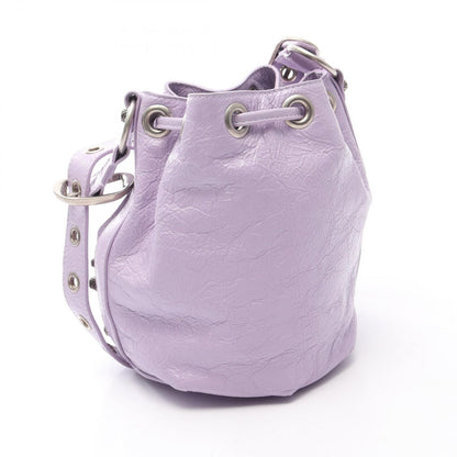 Balenciaga Shoulder Bag Le Cagole XS Purple Leather — view 2