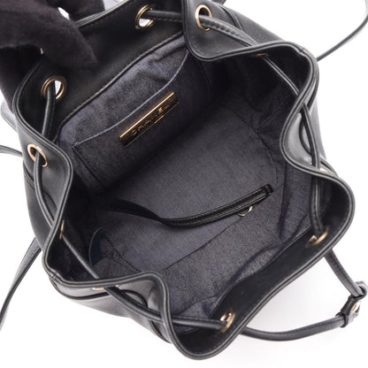 Chanel Backpack CC Logo Chain Black Lambskin CC Small — view 3