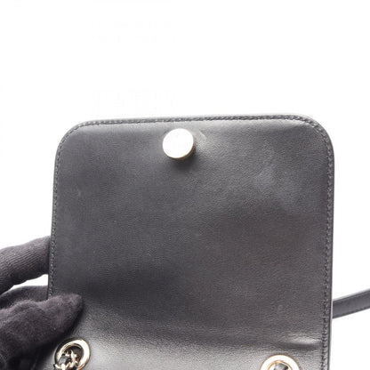 Chanel Backpack CC Logo Chain Black Lambskin CC Small — view 7