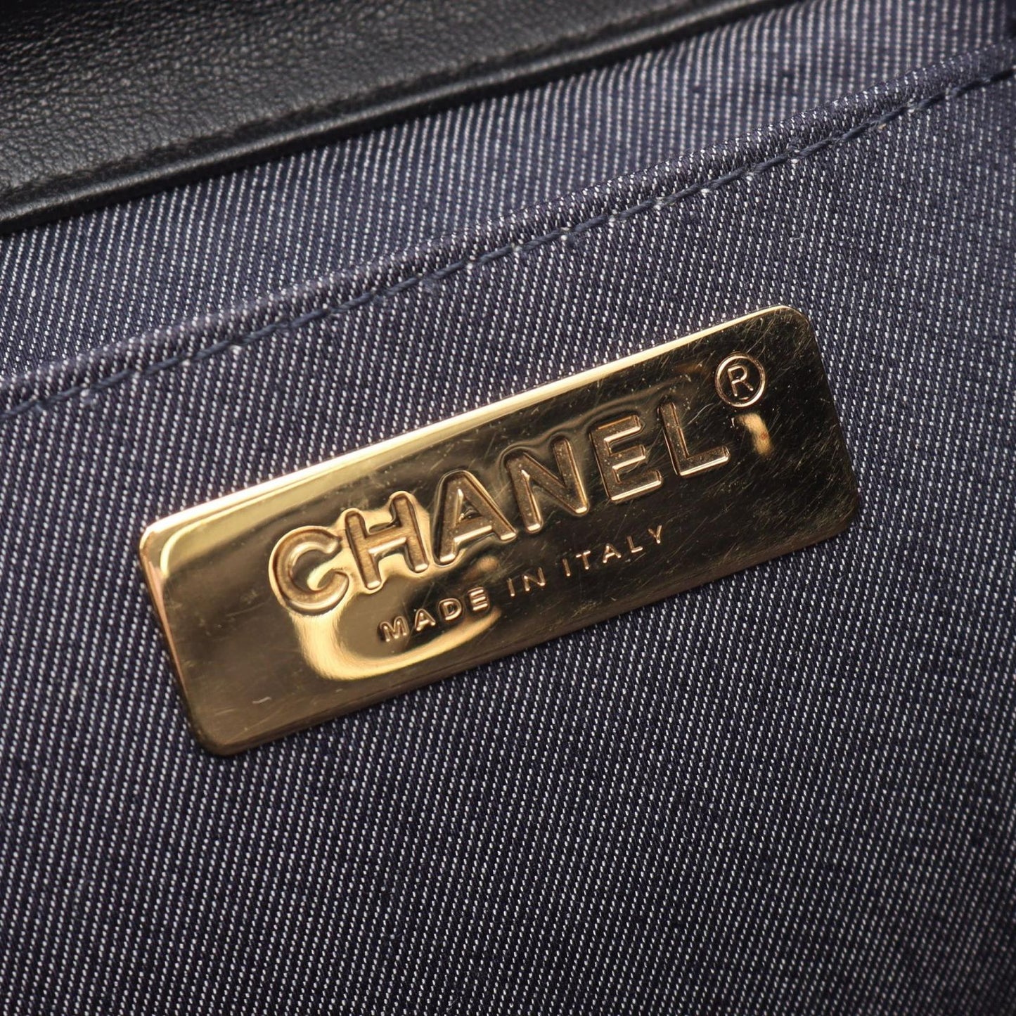 Chanel Backpack CC Logo Chain Black Lambskin CC Small — view 4