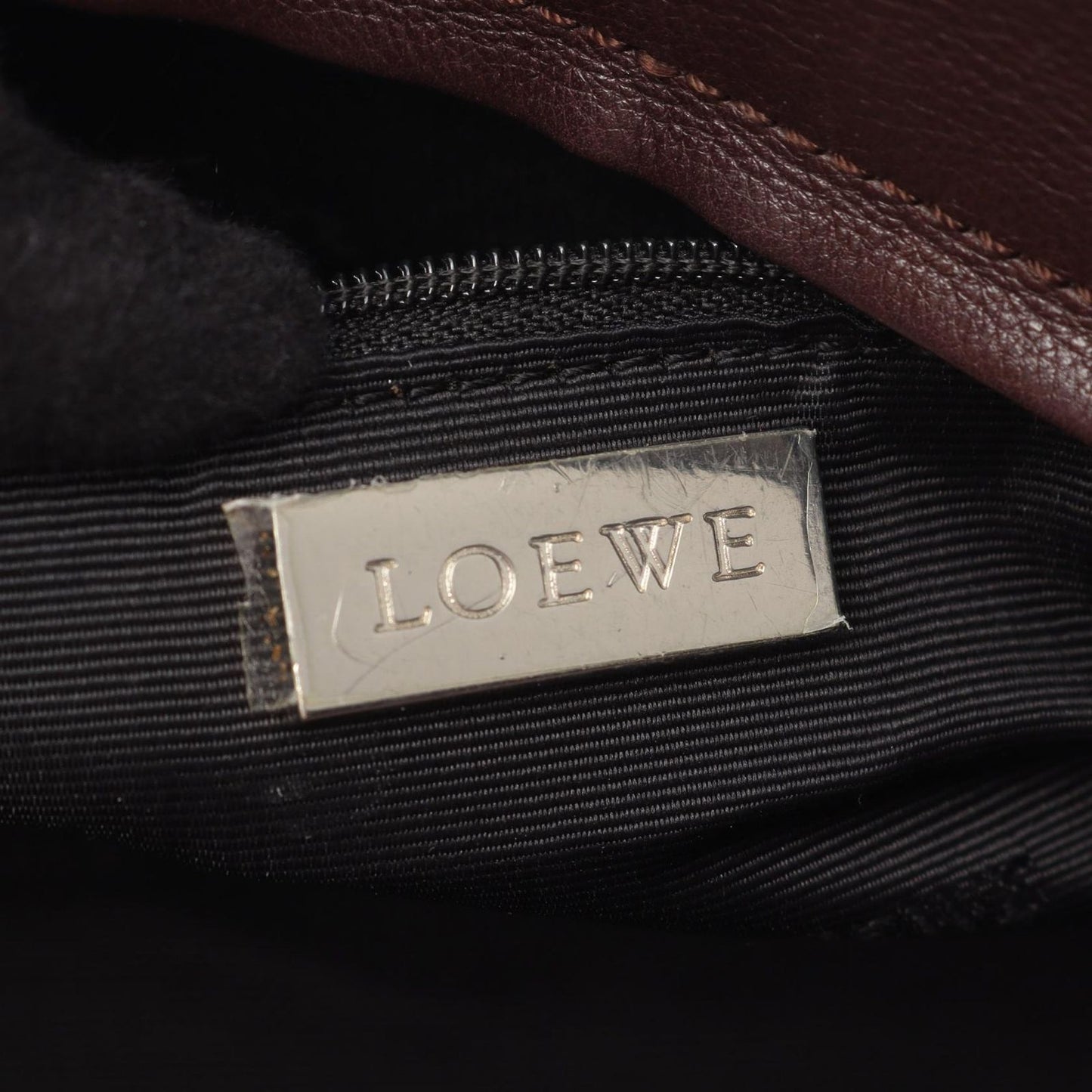 Loewe Handbag Amazona 28 Brown Leather — view 4