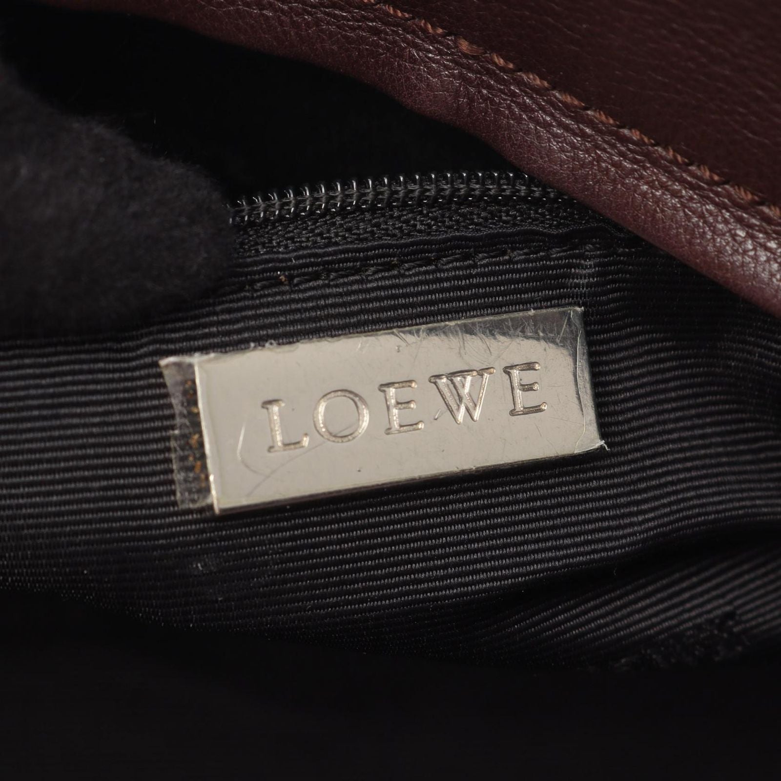 Loewe Handbag Amazona 28 Brown Leather — view 4