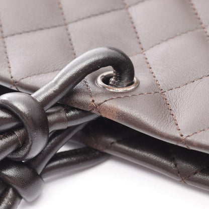 Chanel Tote Bag Cambon Line Dark Brown Leather Patent — view 8