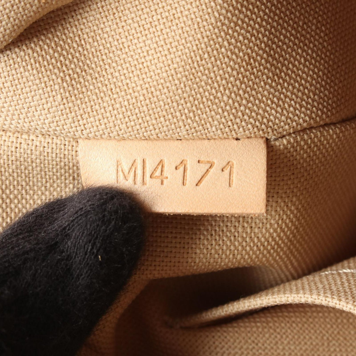 Louis Vuitton Shoulder Bag Siracusa MM Canvas Leather — view 5