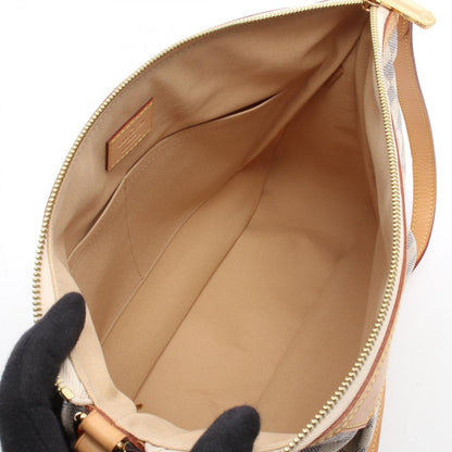 Louis Vuitton Shoulder Bag Siracusa MM Canvas Leather — view 3