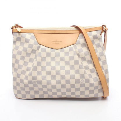 Louis Vuitton Shoulder Bag Siracusa MM Canvas Leather