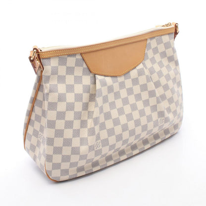 Louis Vuitton Shoulder Bag Siracusa MM Canvas Leather — view 2