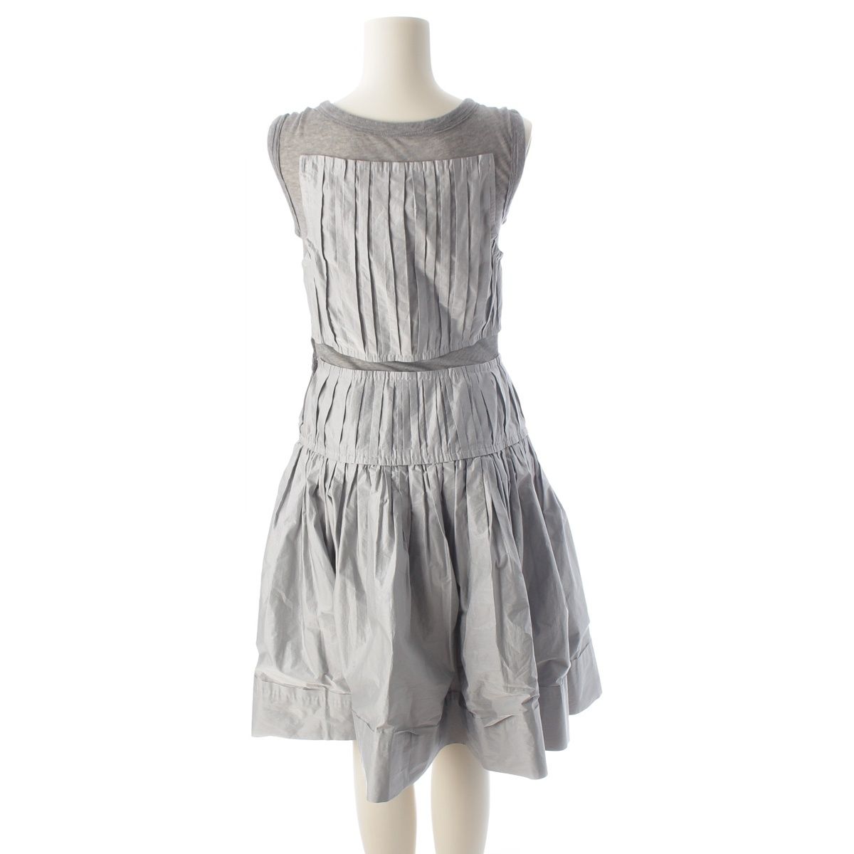 Louis Vuitton Docking Sleeveless Dress Gray 36 — view 4