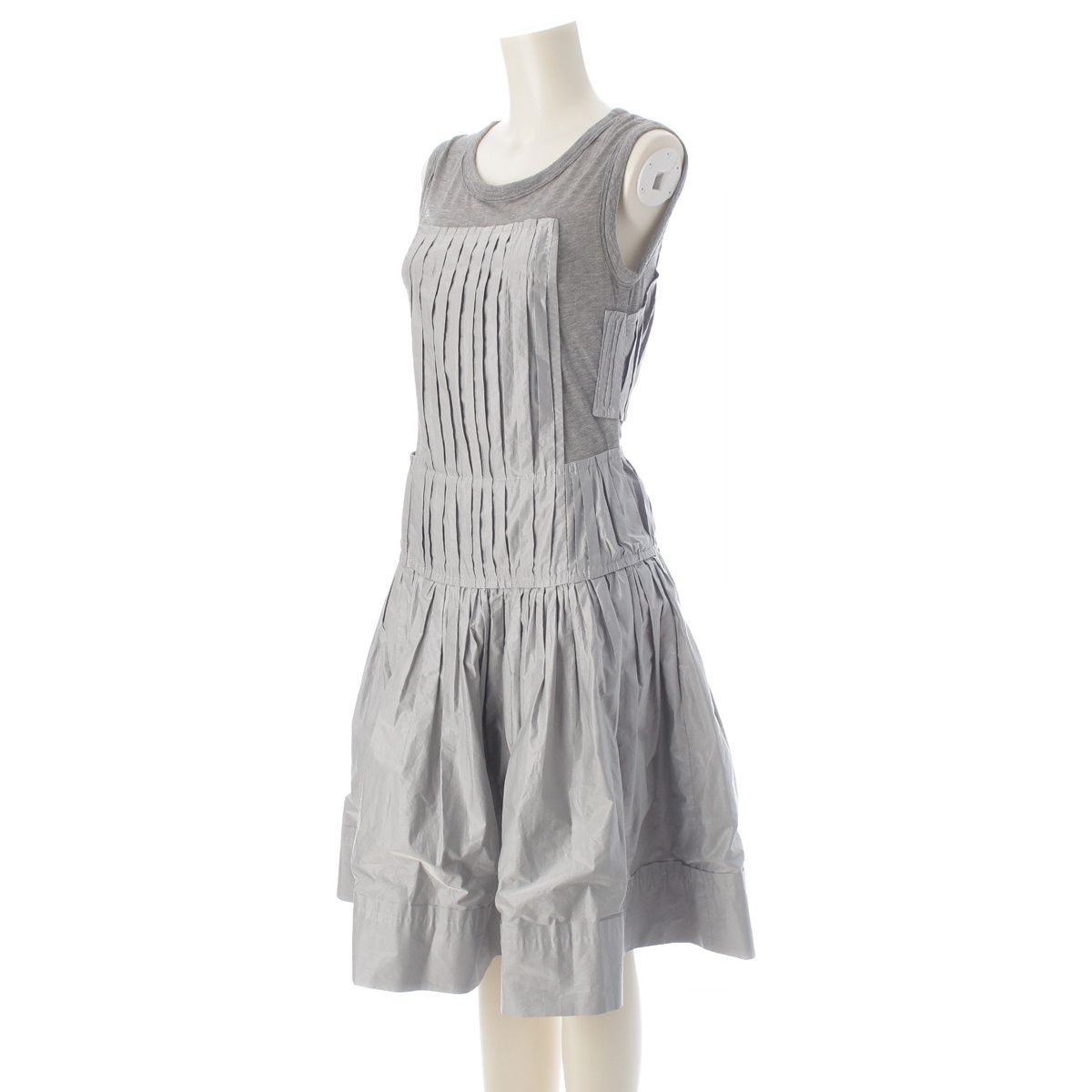 Louis Vuitton Docking Sleeveless Dress Gray 36 — view 2