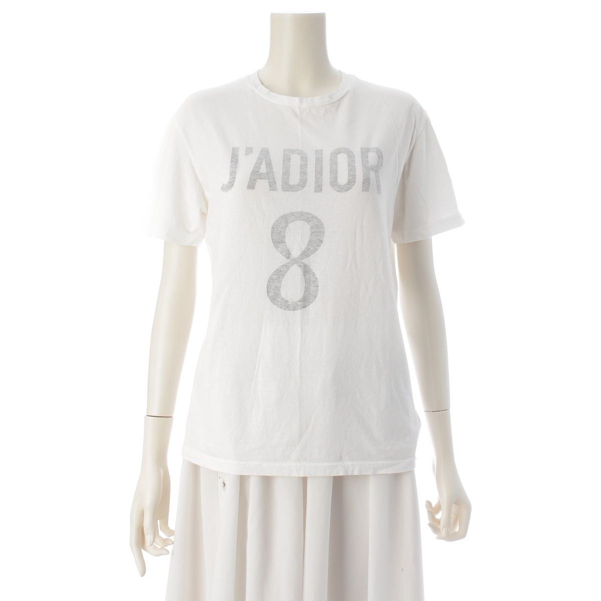 Dior Cotton Linen Logo J'adior Top White