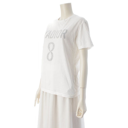 Dior Cotton Linen Logo J'adior Top White — view 2