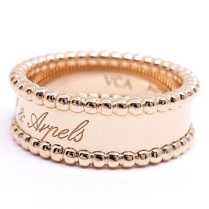 Van Cleef & Arpels 18K Pink Gold Perlee Signature Ring — view 6