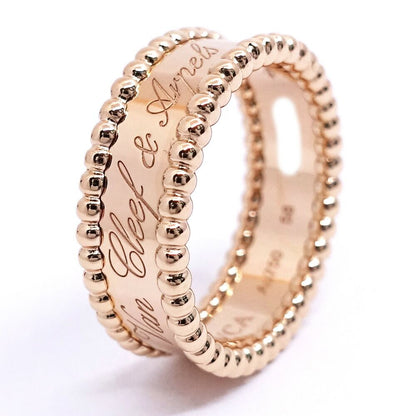 Van Cleef & Arpels 18K Pink Gold Perlee Signature Ring — view 2