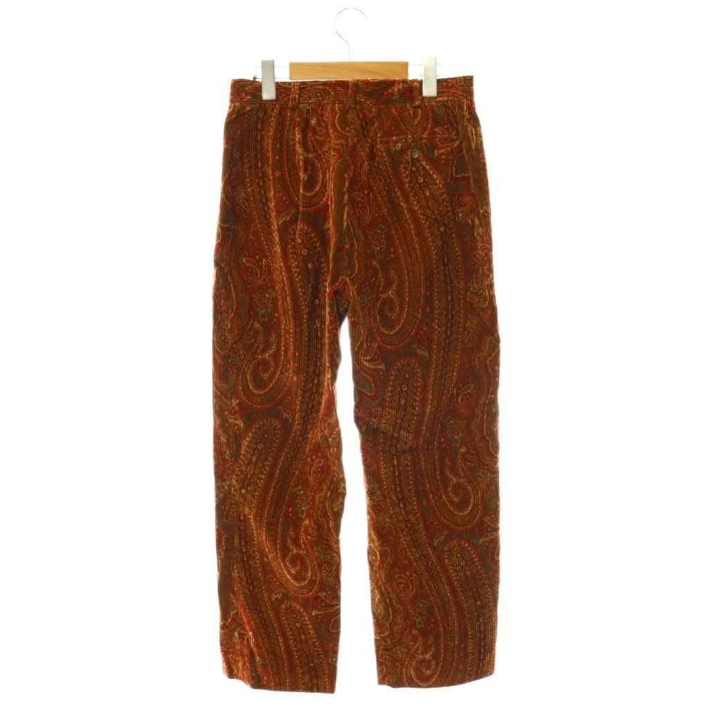 Max Mara Set Corduroy Paisley Pattern Tailored Jacket Straight Pants 44 — view 6