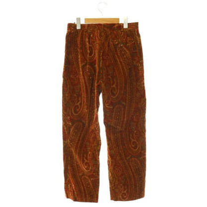 Max Mara Set Corduroy Paisley Pattern Tailored Jacket Straight Pants 44 — view 6