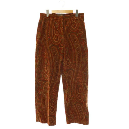 Max Mara Set Corduroy Paisley Pattern Tailored Jacket Straight Pants 44 — view 5