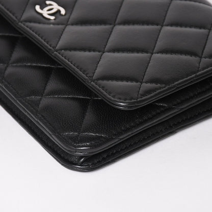 Chanel Timeless Classic Line Chain Wallet CC Logo Lambskin Shoulder Bag — view 6