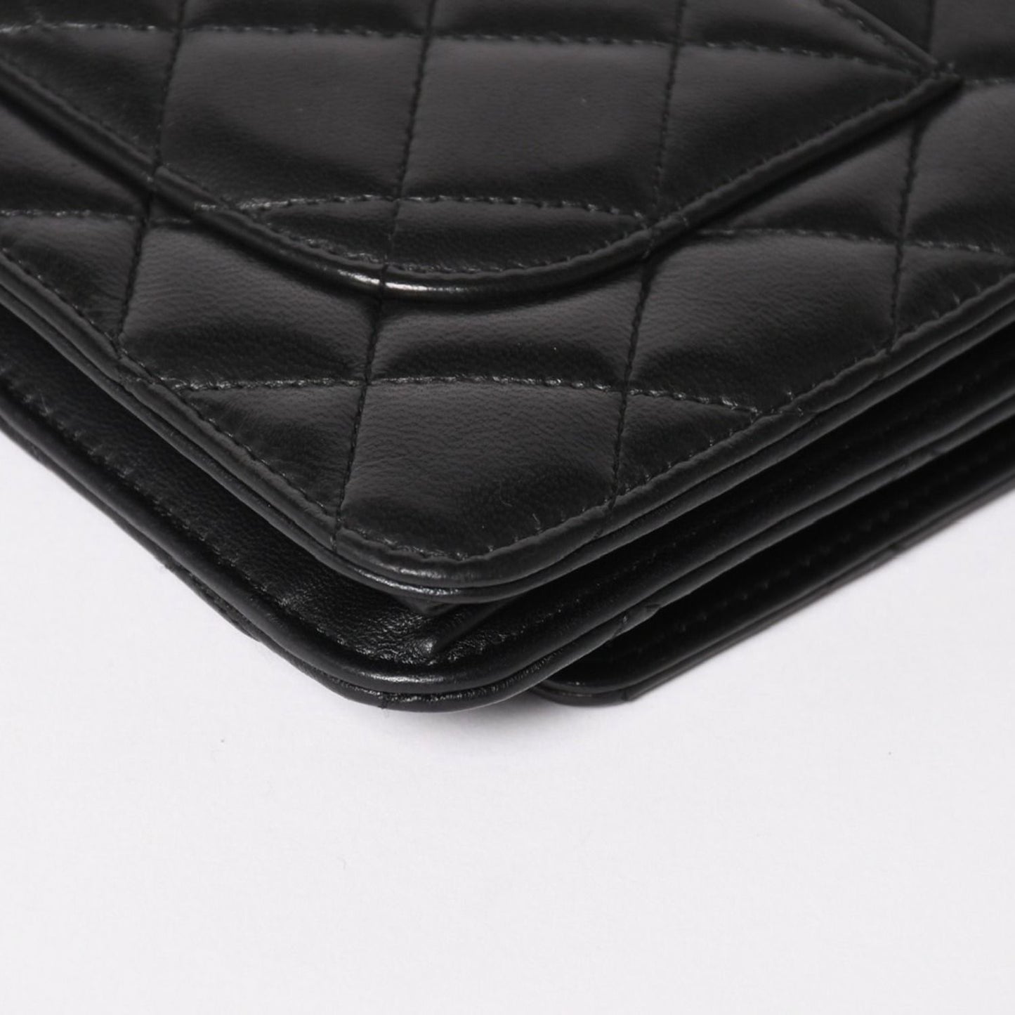 Chanel Timeless Classic Line Chain Wallet CC Logo Lambskin Shoulder Bag — view 8