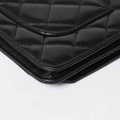 Chanel Timeless Classic Line Chain Wallet CC Logo Lambskin Shoulder Bag — view 8