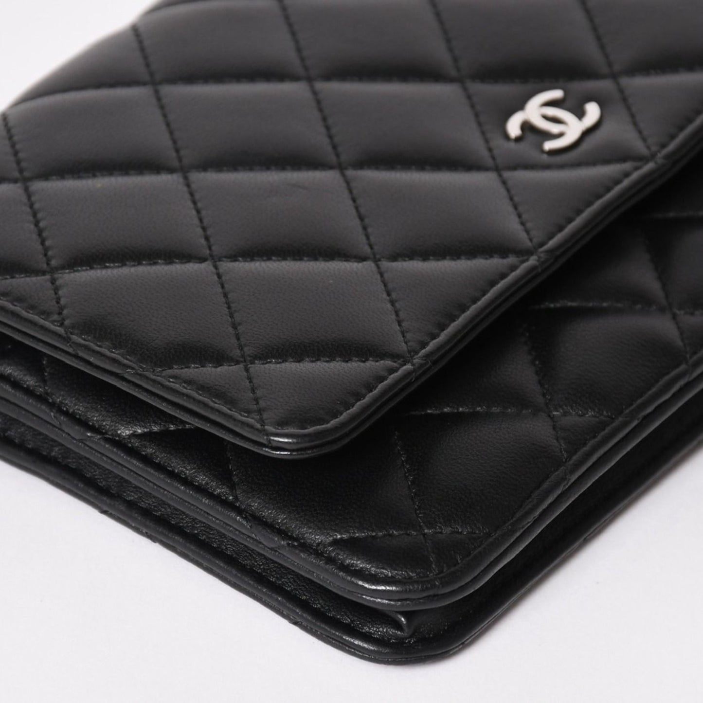 Chanel Timeless Classic Line Chain Wallet CC Logo Lambskin Shoulder Bag — view 7