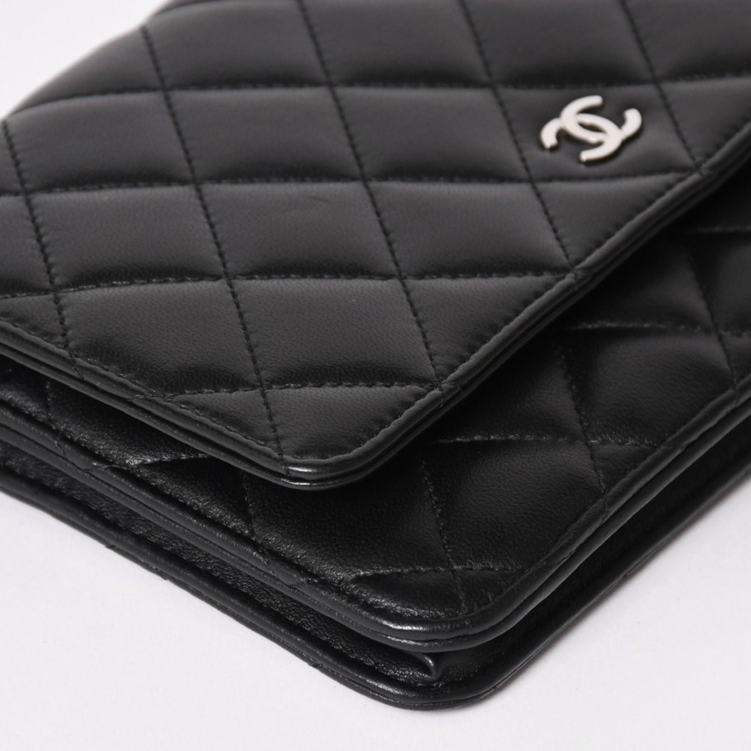 Chanel Timeless Classic Line Chain Wallet CC Logo Lambskin Shoulder Bag — view 7