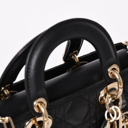 Dior Lady D-joy Bag Small Cannage Lambskin Black — view 5