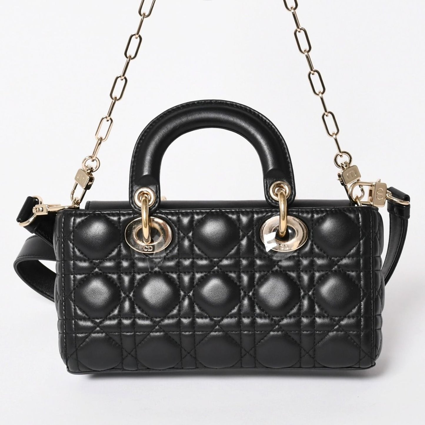 Dior Lady D-joy Bag Small Cannage Lambskin Black — view 3