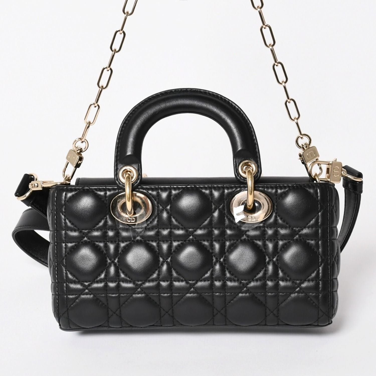 Dior Lady D-joy Bag Small Cannage Lambskin Black — view 3