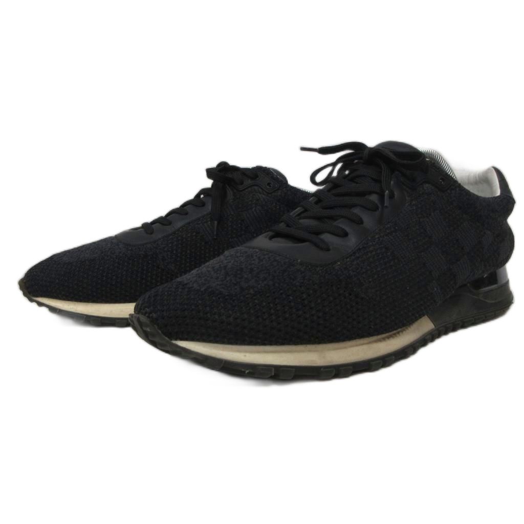 Louis Vuitton Run Away Line Damier Sneakers Black 10 — view 2