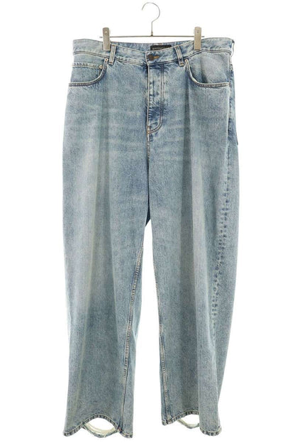 Balenciaga Distressed Baggi Denim Pants