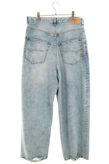 Balenciaga Distressed Baggi Denim Pants — view 2
