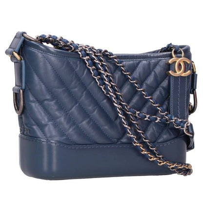 Chanel Gabrielle de Chanel Small Che Blanc Aged Calfskin Chain Hobo Shoulder Bag