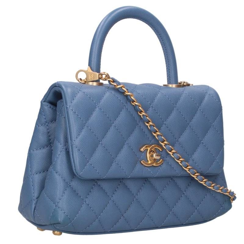 Chanel Coco Handle XS Caviar Leather Chain Shoulder Bag XS