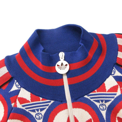 Gucci Adidas Jacket Track Cropped Short Length Line Zip Up Jersey Trefoil GG — view 5