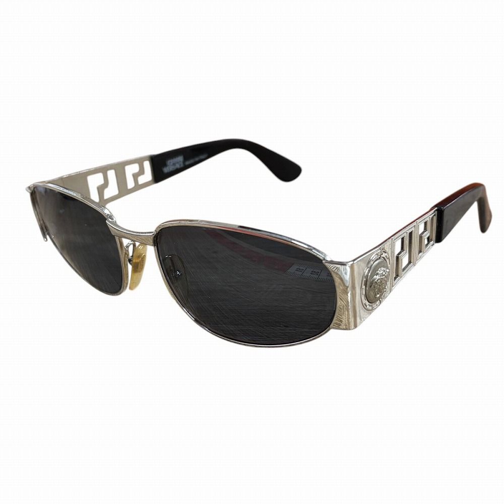 Versace Gianni Sunglasses Medusa Logo Silver Eyewear