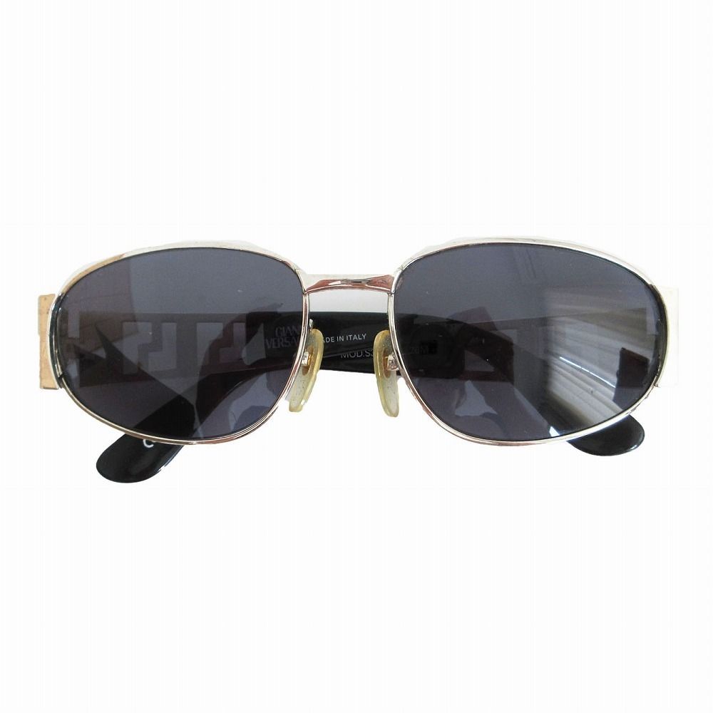 Versace Gianni Sunglasses Medusa Logo Silver Eyewear — view 2