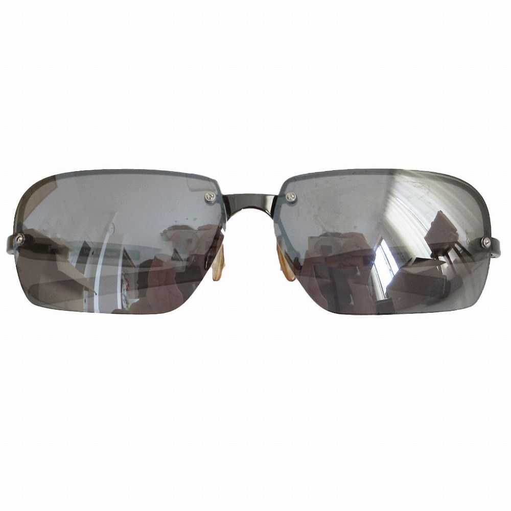 Prada Sunglasses Rimless Eyewear Y2k Gray