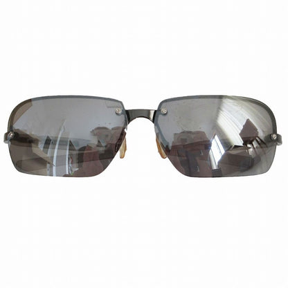 Prada Sunglasses Rimless Eyewear Y2k Gray
