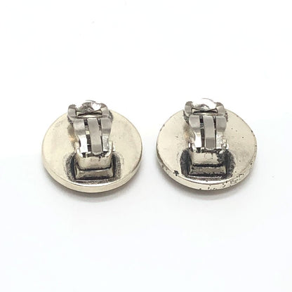 Chanel Earrings CC Logo Circle Metal Silver — view 2