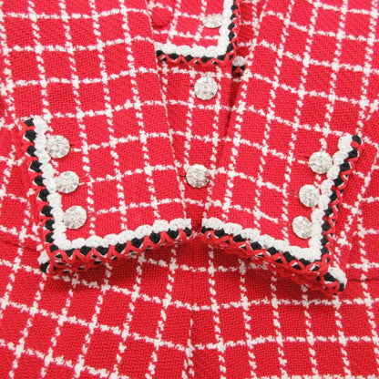 Chanel Jumpsuit Cruise Line Tweed Jumps All in One Red White — view 7