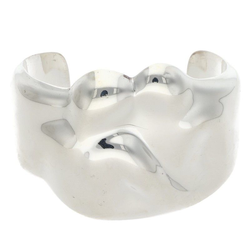 Tiffany & Co Elsa Peretti Gemini Silver Calfskin Bracelet