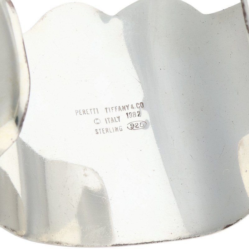 Tiffany & Co Elsa Peretti Gemini Silver Calfskin Bracelet — view 3