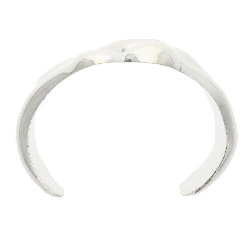 Tiffany & Co Elsa Peretti Gemini Silver Calfskin Bracelet — view 5