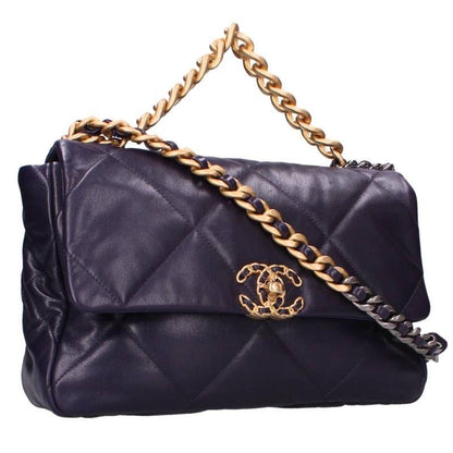 Chanel 19 Large Lambskin Chain Shoulder Bag