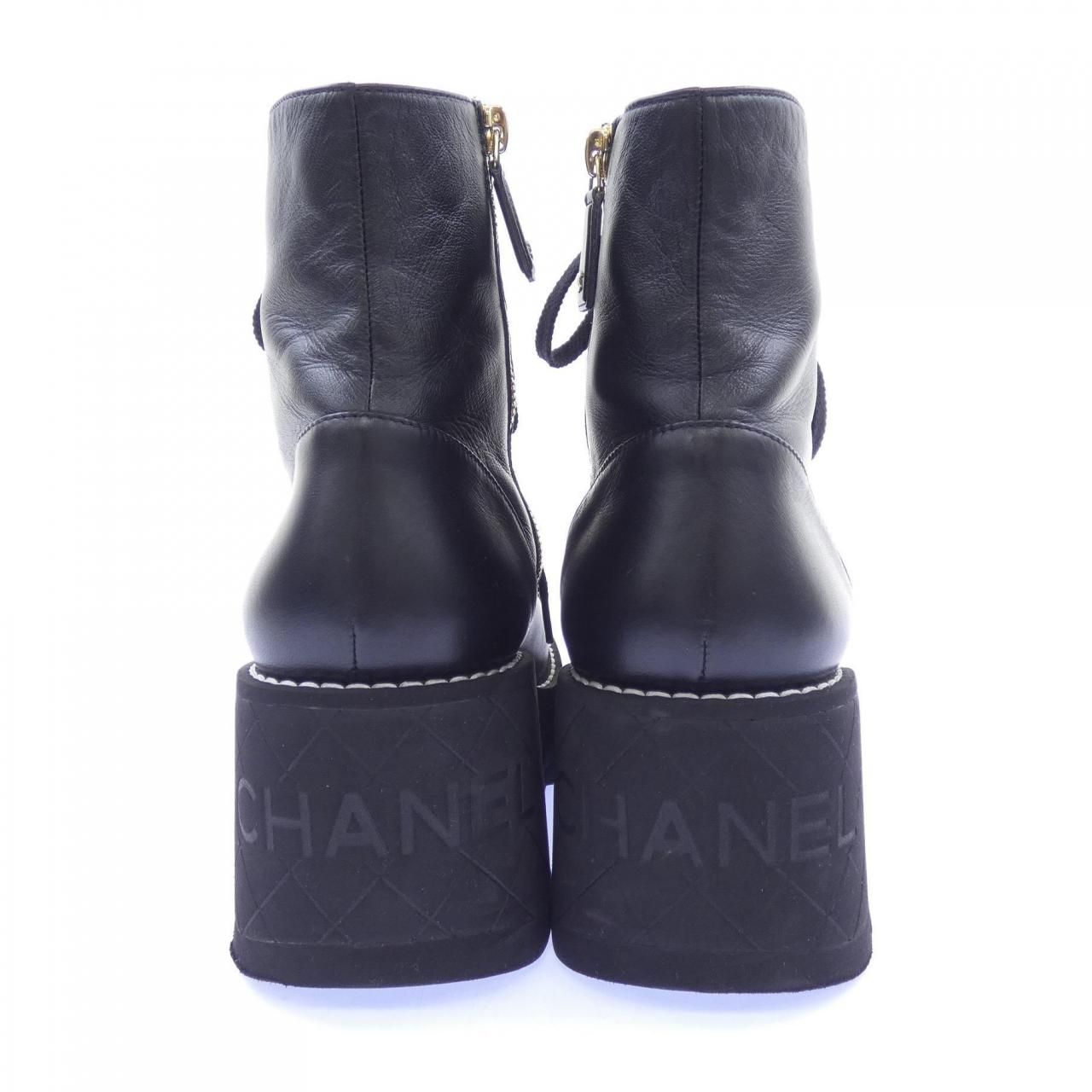 Chanel Combat Boots Black — view 5