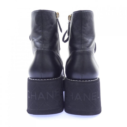 Chanel Combat Boots Black — view 5