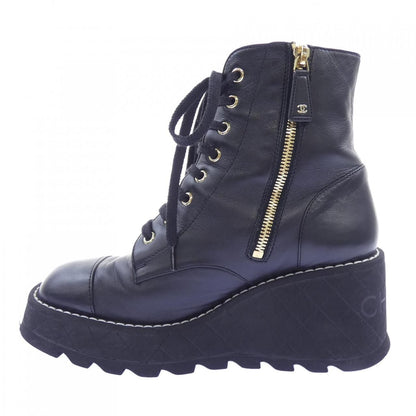 Chanel Combat Boots Black — view 2